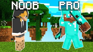 NOOB vs PRO na SKYWARS w Minecraft!