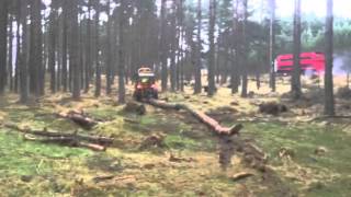 Forestry skidder highland scotland