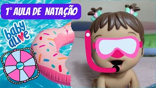 BABY ALIVE 1° AULA DE NATAÇÃO