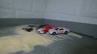 hot wheels accidents and collisions in Slow Motion #hotwheels  #diecast  #cars  #racing