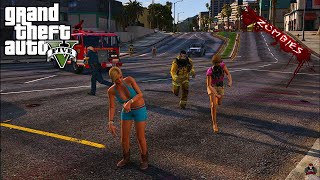 GTA 5 - TRACEY Becomes A ZOMBIE | Zombie Infection Mod | GTA 5 MODS