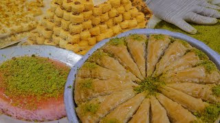 ARABIC Sweets - How to Make BAKLAVA and KUNAFA!! Syrian Recipes by EXPERT Dessert CHEFS Full Process