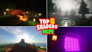 Top 5 Best Shaders For Minecraft PE ( 1.20+ ) | Render Dragon Shaders For Mcpe  | Minecraft pe