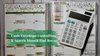 CASH UNSTUFFING, SAVINGS CHALLENGES AND MONTH END RECAP! CASH BUDGETING