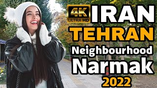 4K Video Walking in Neighbourhood Narmak - Tehran - Iran 😍🇮🇷 #walktime