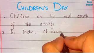 Children's Day || 10 Lines Essay on Children's Day || How Children's Day is celebrated in World