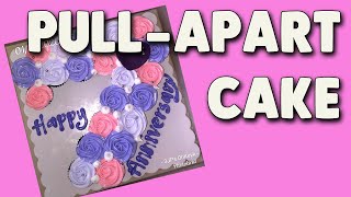 Decorating Pull apart Number Cake with Boiled Icing