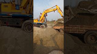 Amazing hitachi excavator working sand loading#viral#shorts#trending