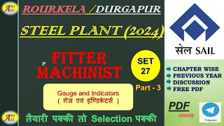 SAIL Rourkela Fitter Practice set 27 | SAIL Durgapur Fitter Practice set 27 |Abhi_A2Z #fitter #Gauge