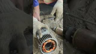 Separating Copper Coil From Monoblock Water Pump #shorts