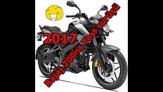 2017 Model Bajaj 200ns /Farklı Test sürüşü