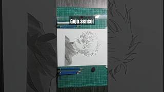 Draw Gojo Satoru#drawinganime #drawing #drawsketch #jujutsukaisen #gojo #caramenggambaranime