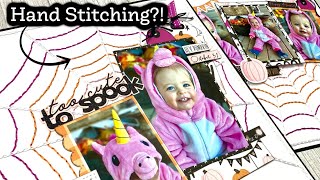 Make a Textured Background/ Halloween Scrapbook Layout Idea