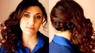 Raccolto capelli laterale con boccoli | Beautydea