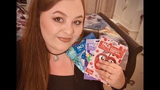 'Face Facts'  Sheet Mask Haul.... Just The 17 Of Them....