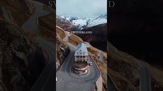 Driving by hotel BELVEDERE along the Furka Pass in Switzerland. 🇨🇭