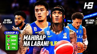 KAYA BA? Italy, Dominican Republic at Angola MAKAKALABAN ng Gilas Pilipinas! May mga NBA Stars!