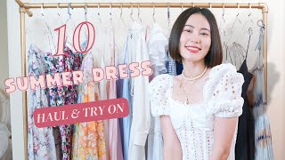 10 SUMMER DRESSES HAUL & TRY ON | Must Have Dresses from Dior, Zimmerman, Reformation & More!