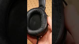 Old ear pads on Pioneer headphones