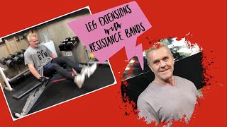 How to Do Leg Extensions with Resistance Bands! Best Resistance Bands Exercises!