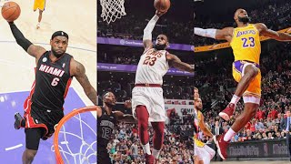 Best Tomahawk Dunks of Lebron James in His NBA Career,SignatureTomahawk Dunks,Heat,Cavs,LakersNation