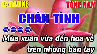 Chân Tình Karaoke Tone Nam Karaoke Lâm Nhạc Sống -  Beat Chuẩn