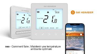 IMI Heimeier neo | Comment ça marche : Maintenir une température ambiante optimale