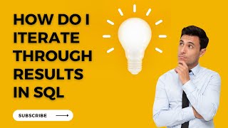 How To Iterate through Results in SQL | SSMS | SQL Basics #christmasspecial