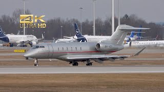 Bombardier Challenger 350 from VistaJet 9H-VCV arrival at Munich Airport MUC EDDM