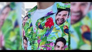 Custom Face Men's Hawaiian Shirt Parrot on It