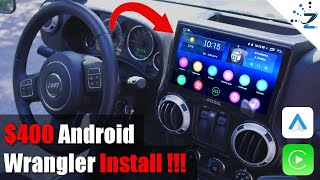 Install this $400 10.1" JOYING Android Unit Upgrade on your JEEP WRANGLER in 80 min & first thoughts