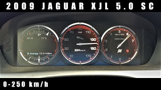 2009 Jaguar XJL 5.0 Supercharged 470 HP Acceleration / Przyspieszenie