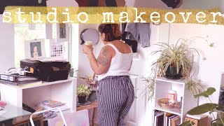 studio makeover: moving things around, painting + mini tour