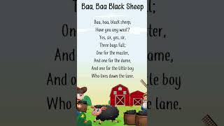 Baa Baa Black Sheep | Fun Kids' Nursery Rhyme & Sing-Along!"#baabaablacksheep  #nurseryrhyme #kids