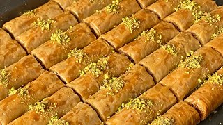 Yummy pistachio baklava recipe- ألذ بقلاوة بالفستق