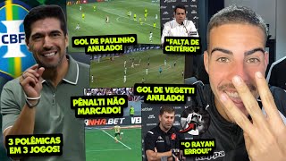 PALMEIRAS FOI BENEFICIADO PELA ARBITRAGEM NOS ÚLTIMOS 3 JOGOS CONTRA O VASCO; CBF FOI CONTESTADA!