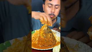 Spicy Big Katla Fish Head Curry #mukbang #asmr #shortvideo #reelsvideo #short #eating #food #reels