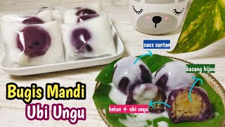 BUGIS MANDI UBI UNGU ISI KACANG HIJAU || Enak Manis Gurih dan Lembut