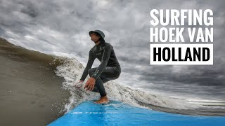 Surfing Hoek van Holland, Netherlands