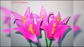 How To Make Paper Flower Step By Step | DIY Paper Flower | DIY Flower Craft