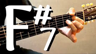 [하루10분 통기타] F#7 코드 소리 & 모양 (중급) F#7 chord guitar lesson 통기타 독학