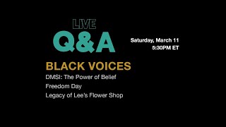 Black Voices Live Q&A