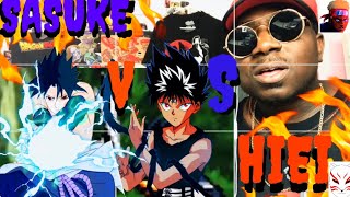 SASUKE VS HIEI (Screw Attack REACTION)🎭😭😭