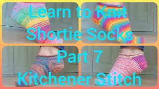 Shortie Sock Knitting Tutorial Part 7 For Beginners Step by Step