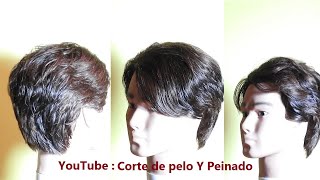 Corte de pelo Hombre con tijeras | Corte de pelo Niño con tijeras | Corte en capas medio corto