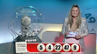 LOTTO 6aus49-Gewinnzahlen von Mittwoch, 16.10.2024