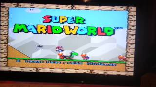 SUPER NINTENDO SNES SUPER MARIO WORLD Gameplay