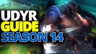 UDYR GAMEPLAY GUIDE WIN LANE (2024) - Season 14 - (Udyr Build, Runes, Mechanics) - League of Legends