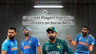 If Cricketers Fight Like Influencers | Rohit Sharma vs Australia Controversy | Funny Cricket Video