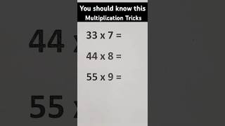 "Mastering Multiplication: Quick Tricks for Faster Calculations" #multiplication #maths #tricks